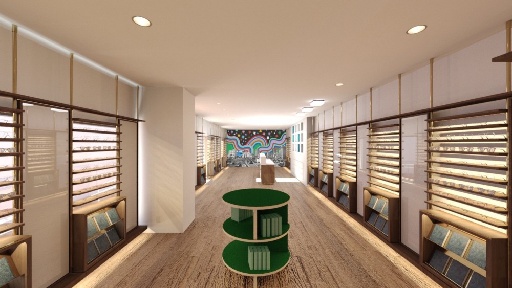 Warby Parker Green Room at 8618 Melrose Ave. in West Hollywood.