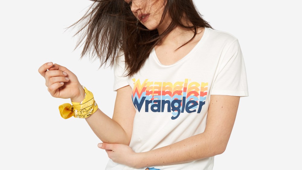 A look from the Wrangler 70th anniversary collection.