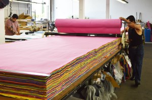 Inside one of 9b Apparel's Los Angeles factories