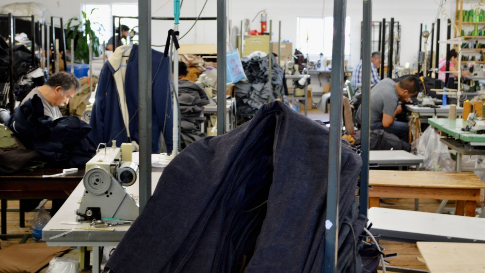 Inside one of 9b Apparel's Los Angeles factories