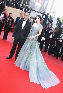 CANNES, FRANCE - MAY 23:  Fan Bing Bing (R) and guest attends the Palme d'Or Award Closing Ceremony held at the Palais des Festivals during the 63rd Annual Cannes Film Festival on May 23, 2010 in Cannes, France.  (Photo by Sean Gallup/Getty Images)