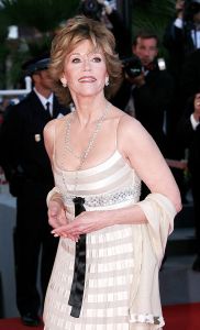 CANNES, FRANCE - MAY 27:  (UK TABLOID NEWSPAPERS OUT) Actress Jane Fonda attends the 60th International Cannes Film Festival closing ceremony and "L'Age des Tenebres" (The Age of Ignorance) premiere at the Palais des Festivals during the 60th International Cannes Film Festival on May 27, 2007 in Cannes, France.  (Photo by Claire Greenway/Getty Images)