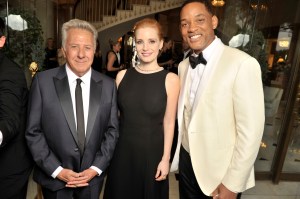 Dustin Hoffman, Jessica Chastain and Will Smith