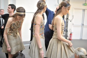 Backstage at Chanel Cruise 2018 Show