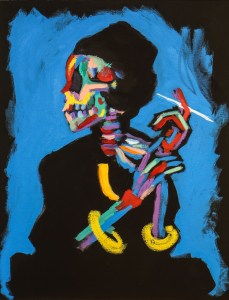 Works by street artist Bradley Theodore