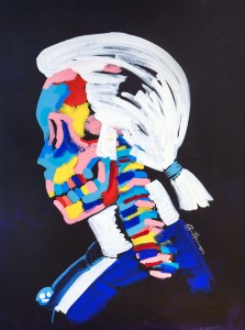 Works by street artist Bradley Theodore