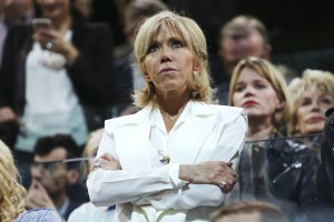 Brigitte Trogneux, wife of Emmanuel MacronEmmanuel Macron campaign rally in Paris, France - 17 Apr 2017