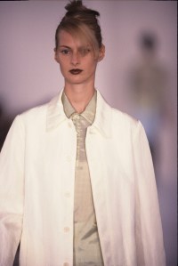 On the runway during the CK by Calvin Klein spring 1996 ready to wear collection in New York, circa 1995.