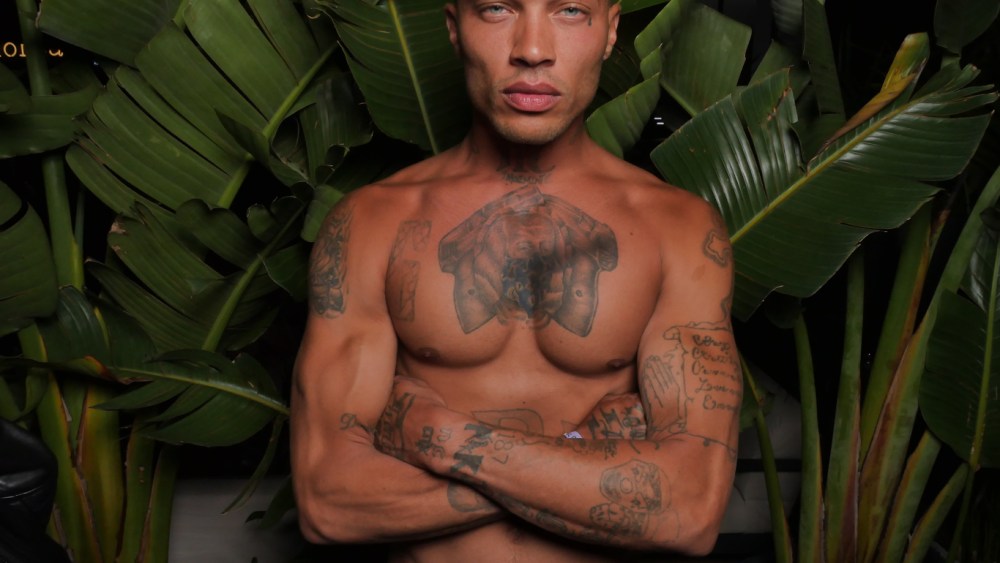 Jeremy Meeks at the L'Oréal Paris party during the 70th Cannes Film Festival.