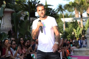 Philipp Plein introduced the show at his villa during Cannes Film Festival.