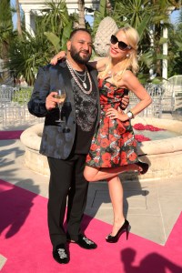 Guests at Philipp Plein's show at his villa during Cannes Film Festival.