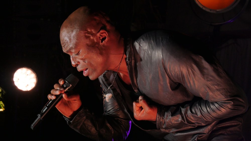 Seal performed at a party thrown by perfumer The Harmonist at the Le Club by Albane on the rooftop of the JW Marriott hotel.