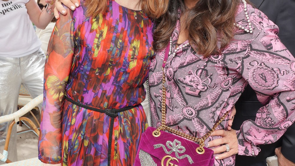 Isabelle Huppert and Salma Hayek at the Kering and Madame Figaro Women in Film Cannes lunch