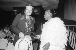 American actor Jack Nicholson left meets Cicely Tyson before the screening of "The Autobiography of Miss Jane Pittman" at the Cannes International Film Festival, in ParisCannes Film Festival, PARIS, France