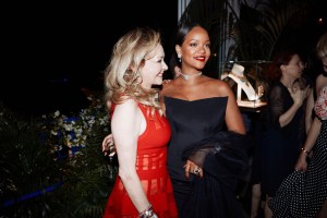 Caroline Scheufele and Rihanna in Chopard