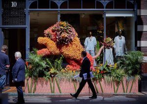 An image from the "Chelsea in Bloom" retail initiative