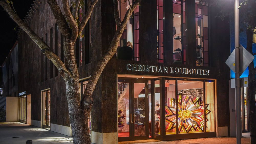 The Christian Louboutin boutique in Miami's Design District.