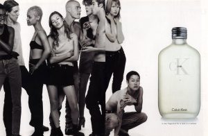 The "CK1" fragrance campaign, 1994.