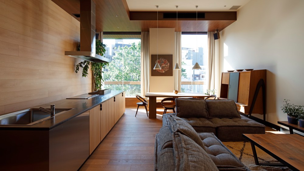 A suite at Trunk Hotel in Tokyo.