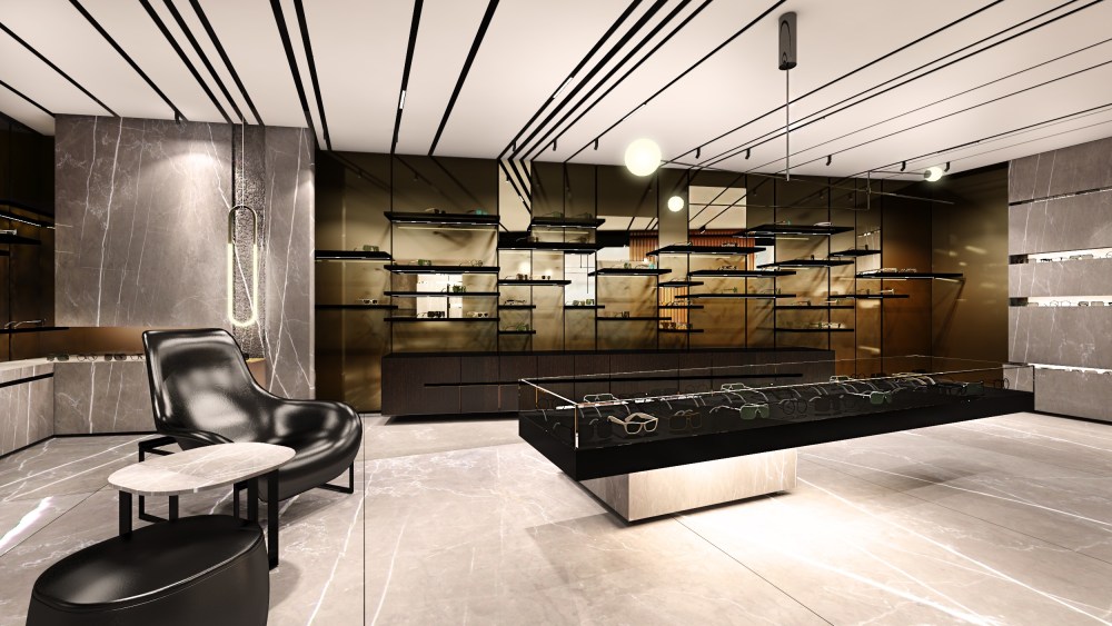 A rendering of the Dita flagship in Aoyama, Tokyo.