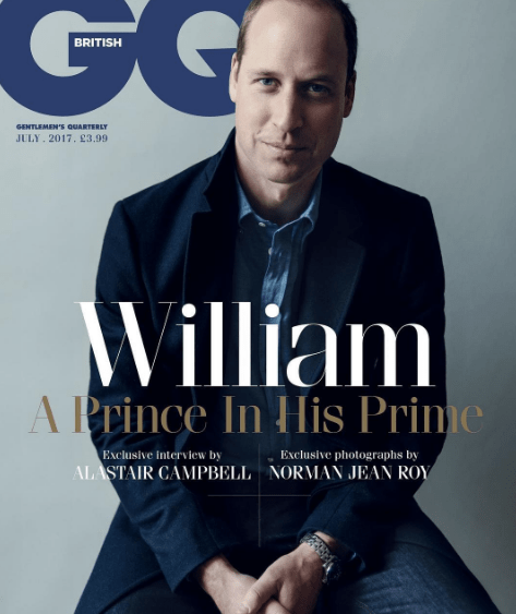 Duke of Cambridge Fronts Cover of British GQ's July Issue