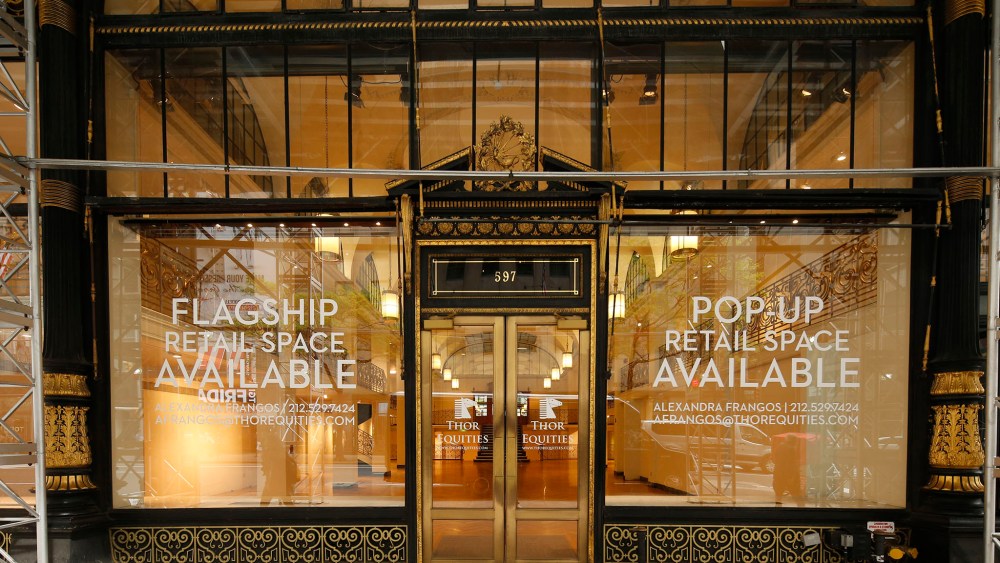 Available retail space on Madison Ave.