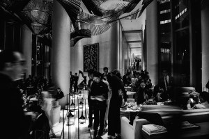 The hotel's ninth floor restaurant.