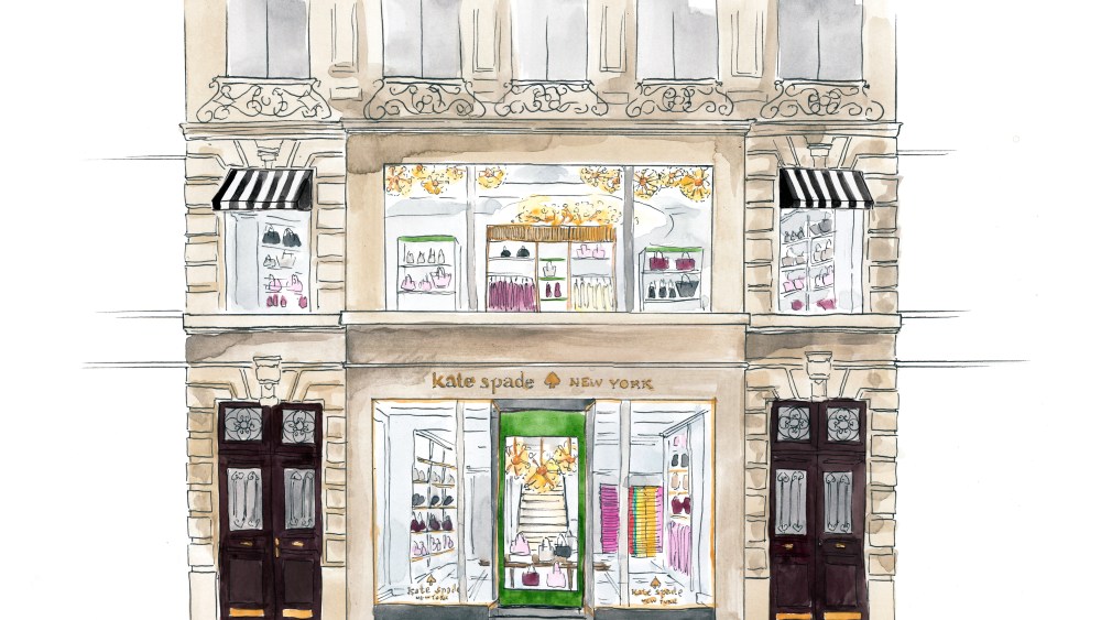 A rendering of Kate Spade New York's Paris store
