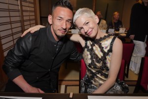 Hideyoshi Nakata and Michelle Williams