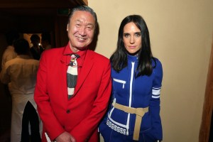 Kansai Yamamoto and Jennifer Connelly