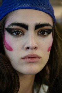 The beauty look at the Louis Vuitton Resort 2018 show