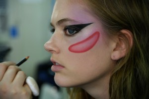 The beauty look at the Louis Vuitton Resort 2018 show