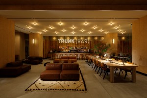 The lounge at Trunk Hotel in Tokyo.