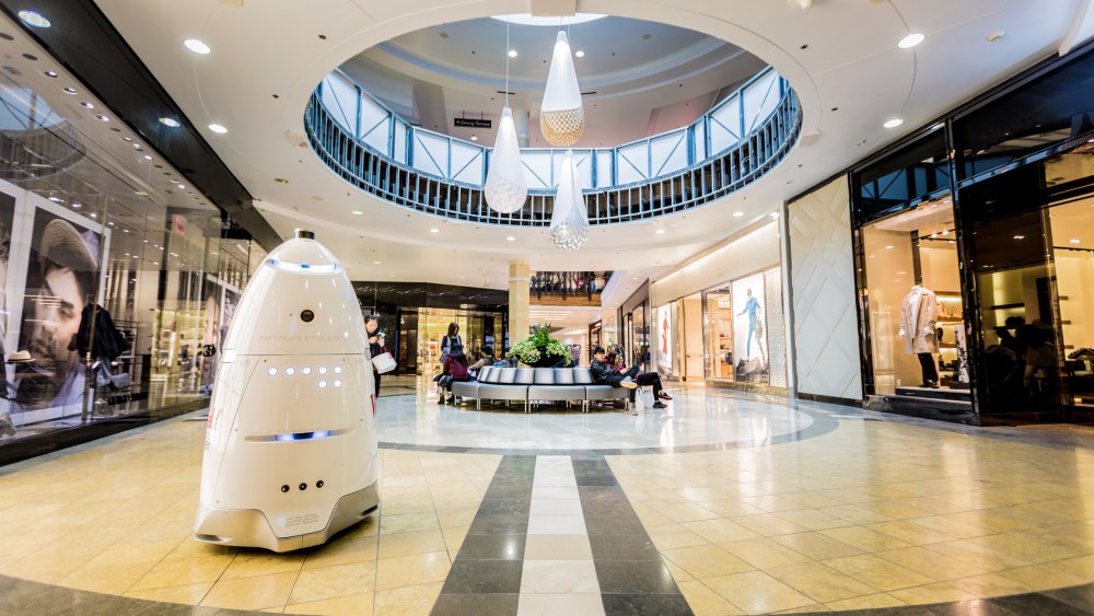 Robot Security Guards Patrol in Boston, San Jose and Sacramento Malls