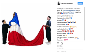 Investor Carmen Busquets celebrates Macron's presidential win