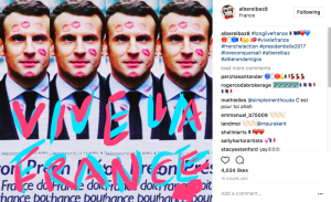 Alber Elbaz celebrates Macron's presidential win
