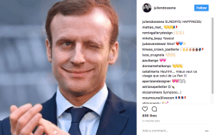 Julien Dossena Macron Instagram
