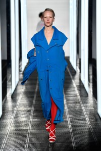 SYDNEY, AUSTRALIA - MAY 18:  A model walks the runway during the Strateas.Carlucci show at Mercedes-Benz Fashion Week Resort 18 Collections at Carriageworks on May 18, 2017 in Sydney, Australia.  (Photo by Stefan Gosatti/Getty Images)