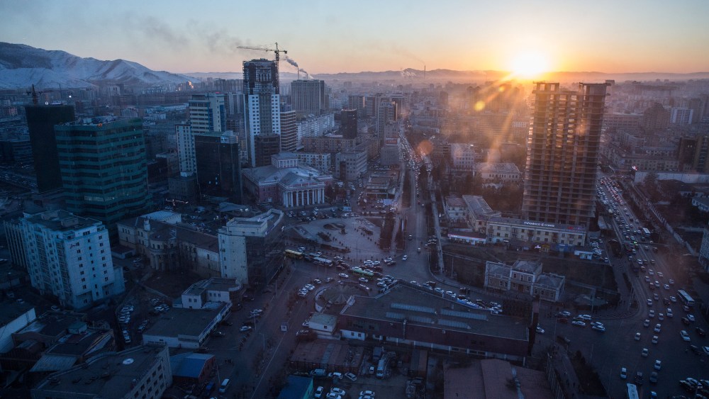 A view of Ulaanbaatar, Mongolia on March 14, 2017. Photographer: Taylor Weidman