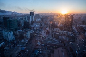 A view of Ulaanbaatar, Mongolia on March 14, 2017. Photographer: Taylor Weidman