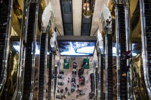 Monogolians shop at Ulaanbaatar Department Store in Ulaanbaatar, Mongolia on March 19, 2017. Photographer: Taylor Weidman