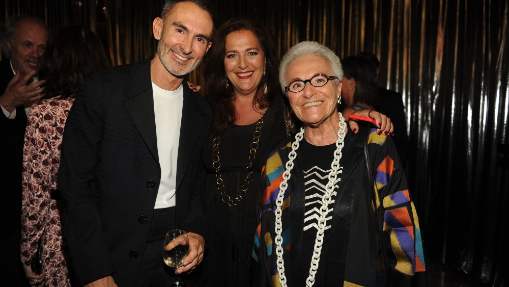 Neil Barrett, Angela Missoni and Rosita Missoni