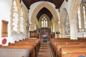 The interior of St Mark's Church in Englefield