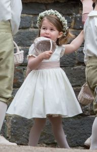 Princess Charlotte (in Pepa & Co.) at the wedding of James Matthews and Pippa Middleton