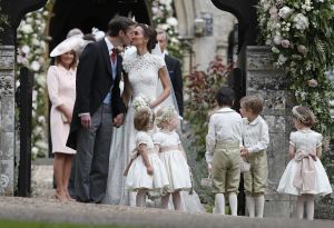 Pippa Middleton wedding James Matthew and Pippa Middleton kiss after their wedding at St Mark's Church