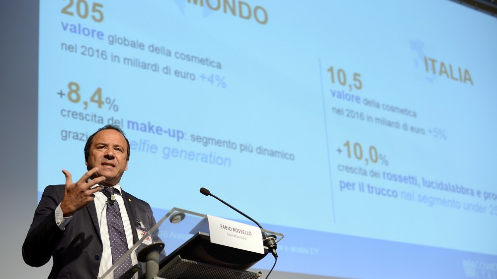 Fabio Rossello, president of Cosmetica Italia.