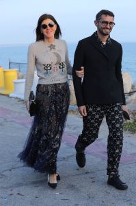 Anna Dello Russo and Simone Marchetti Christian Dior Cruise 2018 Welcome Dinner, Dior Surf Club, Los Angeles, USA - 10 May 2017