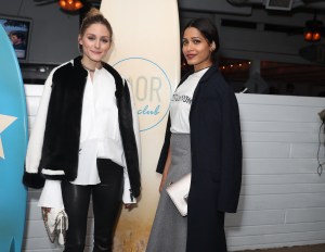Olivia Palermo and Freida Pinto Christian Dior Cruise 2018 Welcome Dinner, Dior Surf Club, Los Angeles, USA - 10 May 2017