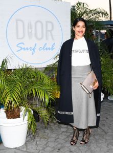 Freida Pinto Christian Dior Cruise 2018 Welcome Dinner, Dior Surf Club, Los Angeles, USA - 10 May 2017WEARING DIOR SAME OUTFIT AS CATWALK MODEL *6047550au
