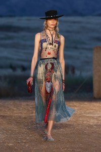 Model on the catwalk Dior Cruise Collection 2018 show, Runway, Los Angeles, USA - 11 May 2017